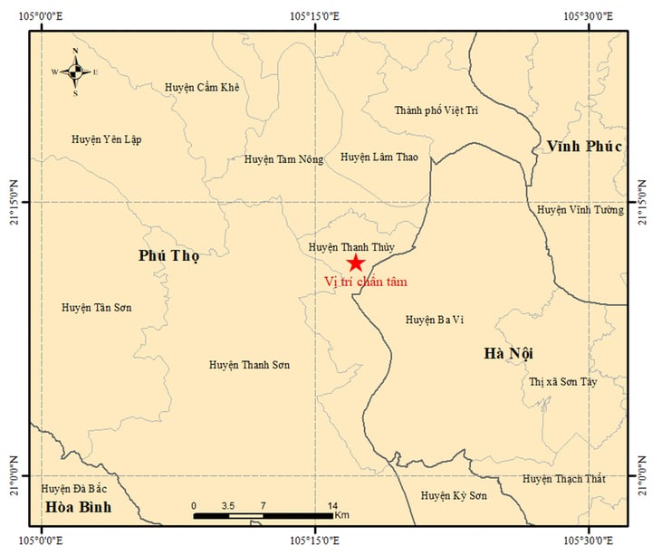 Động đất mạnh 3,3 độ richter gây rung lắc ở Phú Thọ- Ảnh 1.