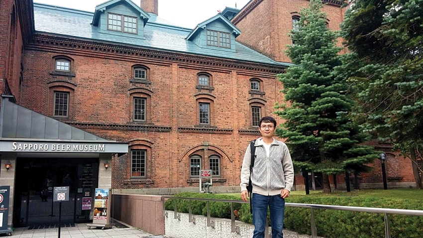 Tác giả tại Nhà máy bia Sapporo