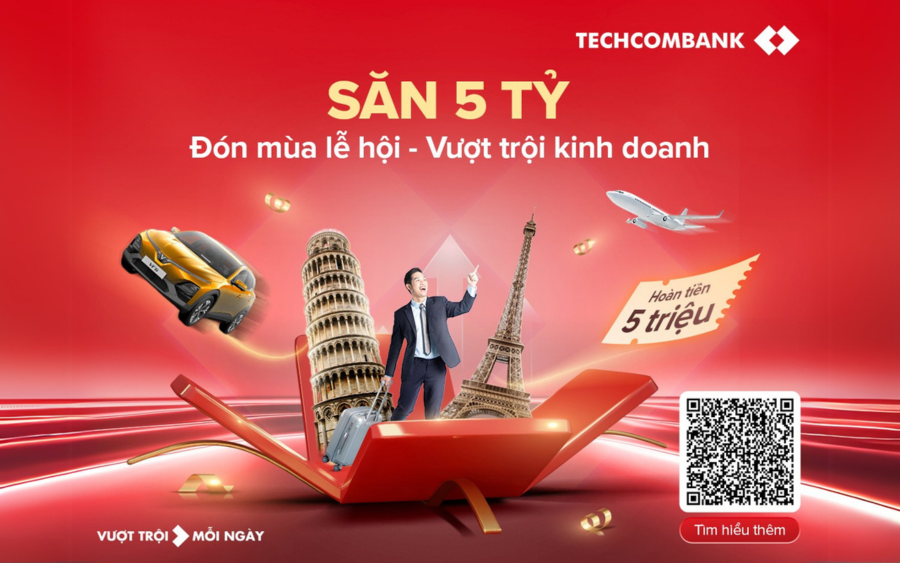 Đón mùa lễ hội, vượt trội kinh doanh cùng Techcombank với tổng giải thưởng lên đến 5 tỷ đồng- Ảnh 1.