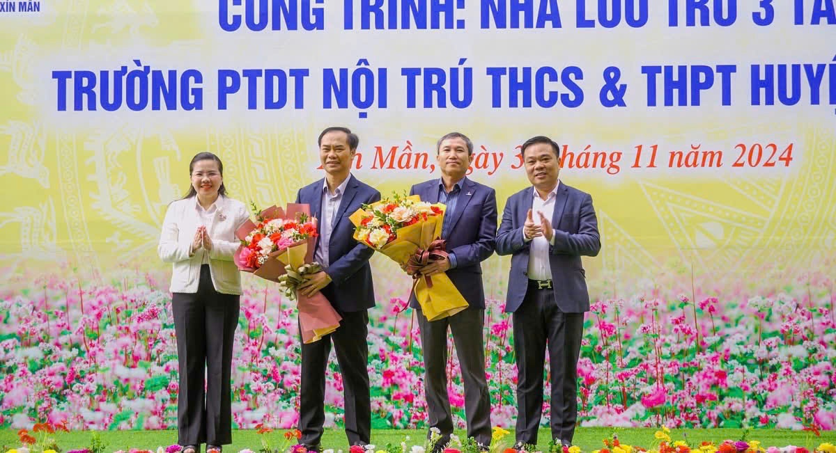 Khánh thành khu nhà nội trú 3 tầng do PVEP tài trợ tại huyện Xín Mần, tỉnh Hà Giang