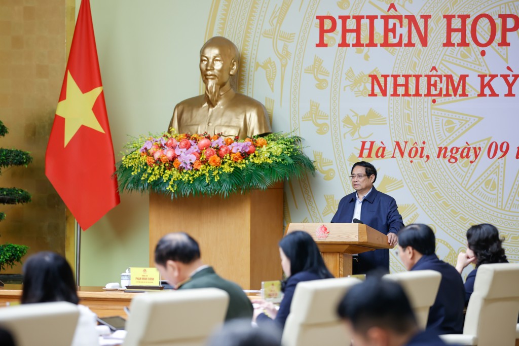 Thủ tướng Phạm Minh Chính đánh giá năm 2024, đất nước ta đã đạt kết quả toàn diện trên tất cả các lĩnh vực - Ảnh: VGP/Nhật Bắc