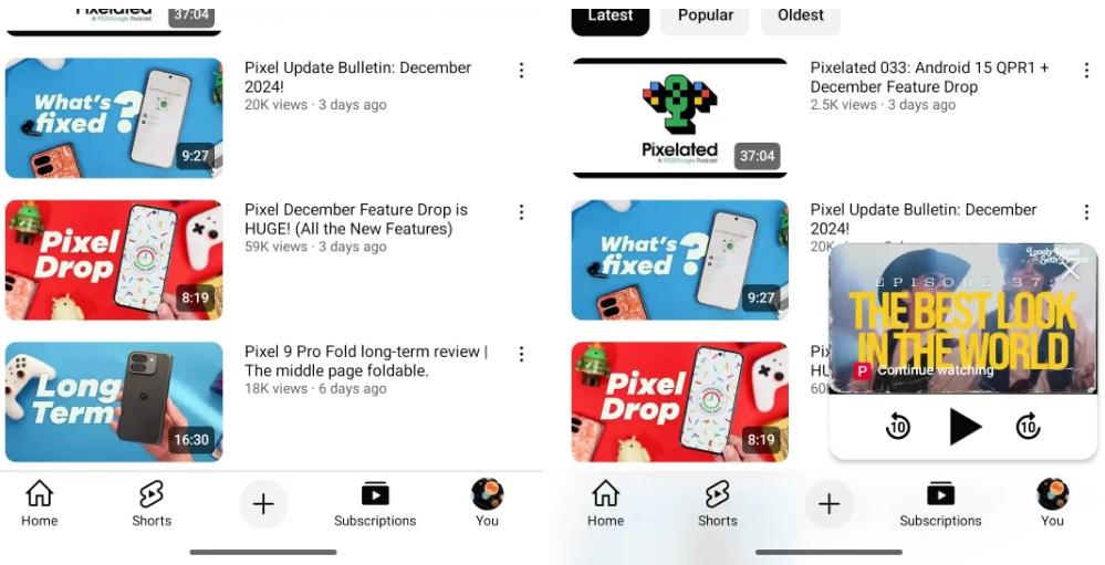 youtube ra mat thanh dieu huong trong suot voi hieu ung kinh mo hinh 3