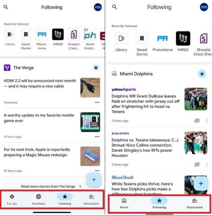 phien ban android cua ung dung google news co giao dien moi hinh 2