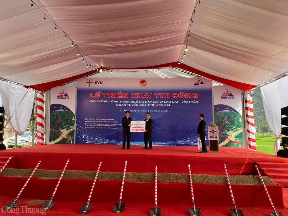 Chùm ảnh khởi công thi công dự án đường dây 500kV Lào Cai- Vĩnh Yên Chùm ảnh khởi công thi công dự án đường dây 500kV Lào Cai- Vĩnh Yên