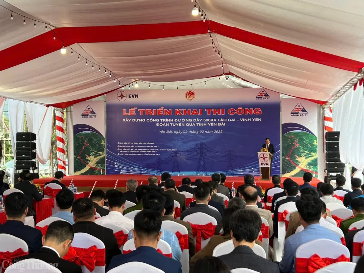Chùm ảnh khởi công thi công dự án đường dây 500kV Lào Cai- Vĩnh Yên Chùm ảnh khởi công thi công dự án đường dây 500kV Lào Cai- Vĩnh Yên