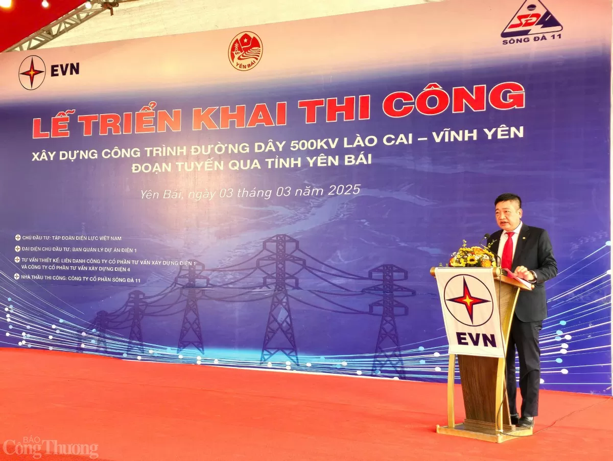 Chùm ảnh khởi công dự án đường dây 500kV Lào Cai-Vĩnh Yên Chùm ảnh khởi công dự án đường dây 500kV Lào Cai-Vĩnh Yên