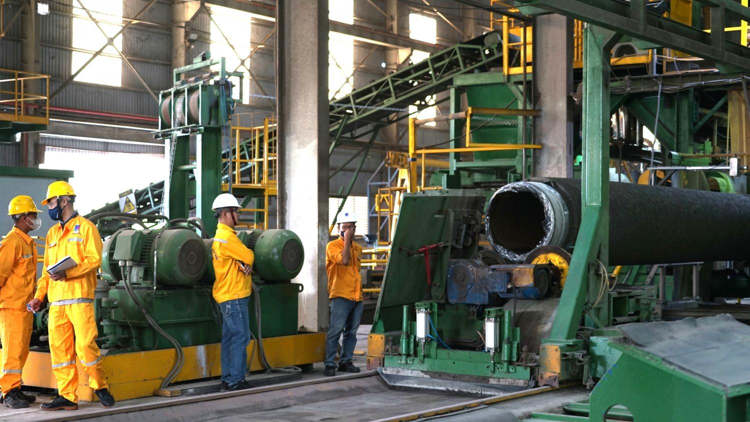 Khởi công bọc ống cho Dự án Đường ống dẫn khí Lô B - Ô Môn