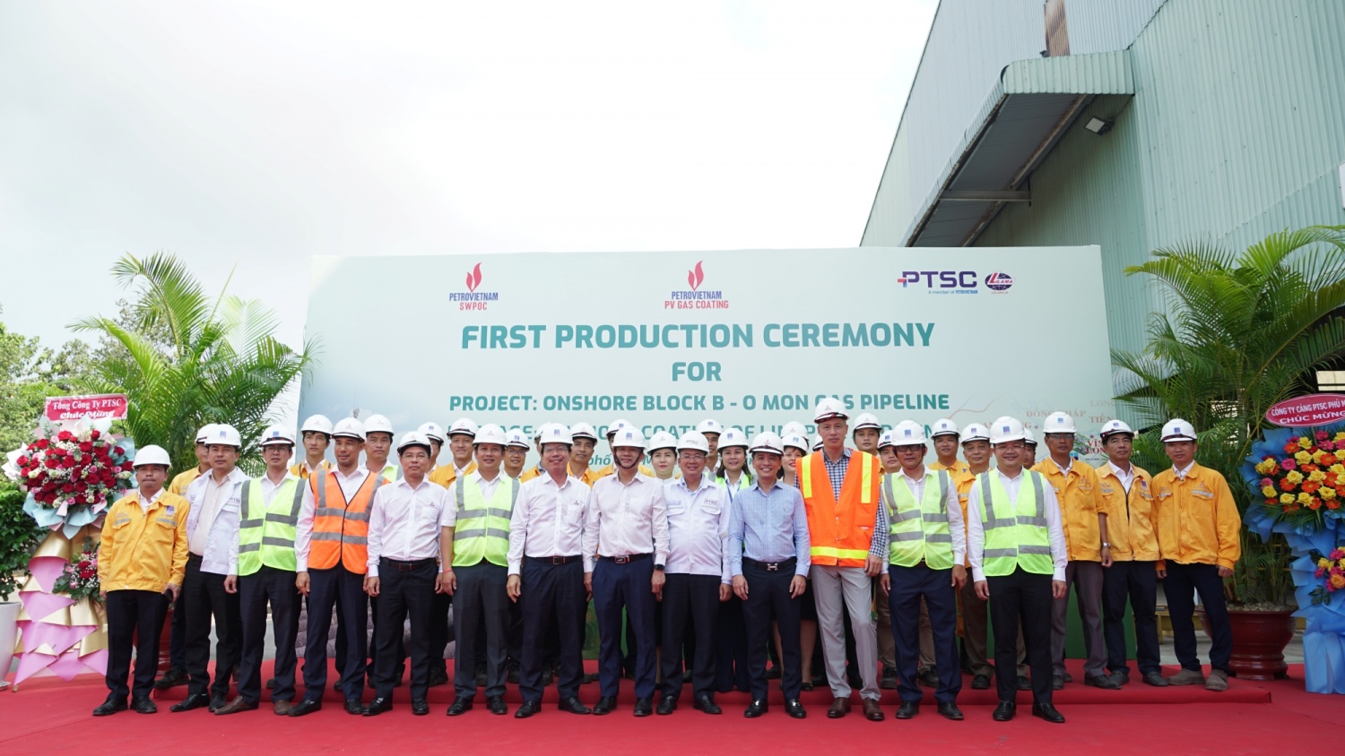 Khởi công bọc ống cho Dự án Đường ống dẫn khí Lô B - Ô Môn
