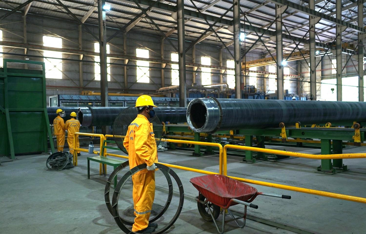 Khởi công bọc ống cho Dự án Đường ống dẫn khí Lô B - Ô Môn
