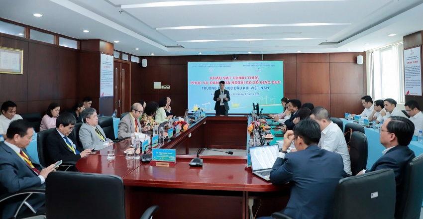 Khai mạc khảo sát chính thức phục vụ đánh giá ngoài Trường Đại học Dầu khí Việt Nam, chu kỳ 2