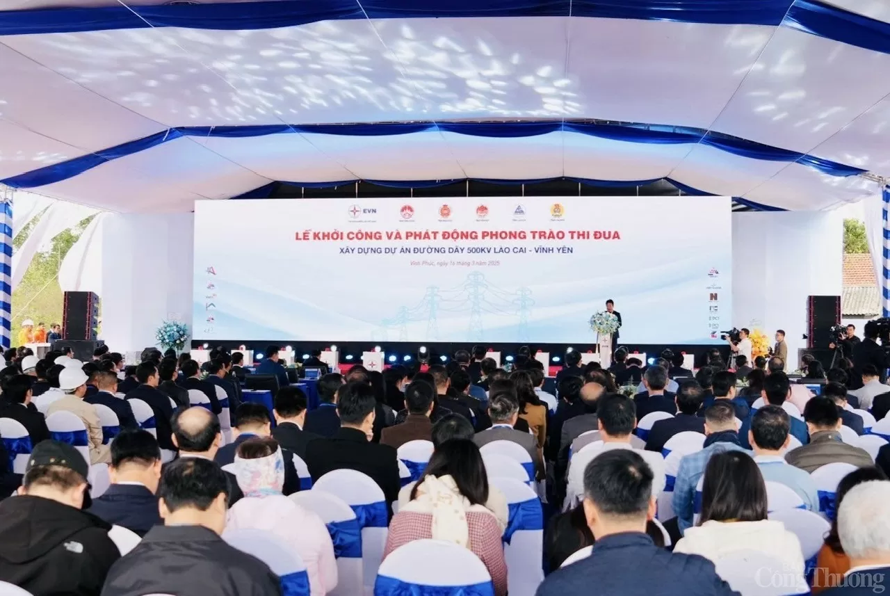 Thủ tướng dự Lễ khởi công đường dây 500kV Lào Cai - Vĩnh Yên