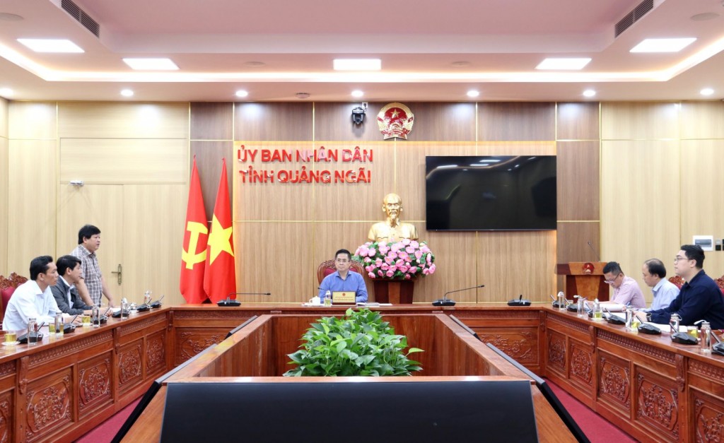 Quang cảnh cuộc họp (Ảnh: quangngai.gov.vn)