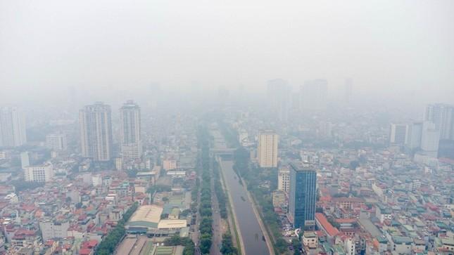 Hà Nội lại ô nhiễm không khí nghiêm trọng- Ảnh 1.