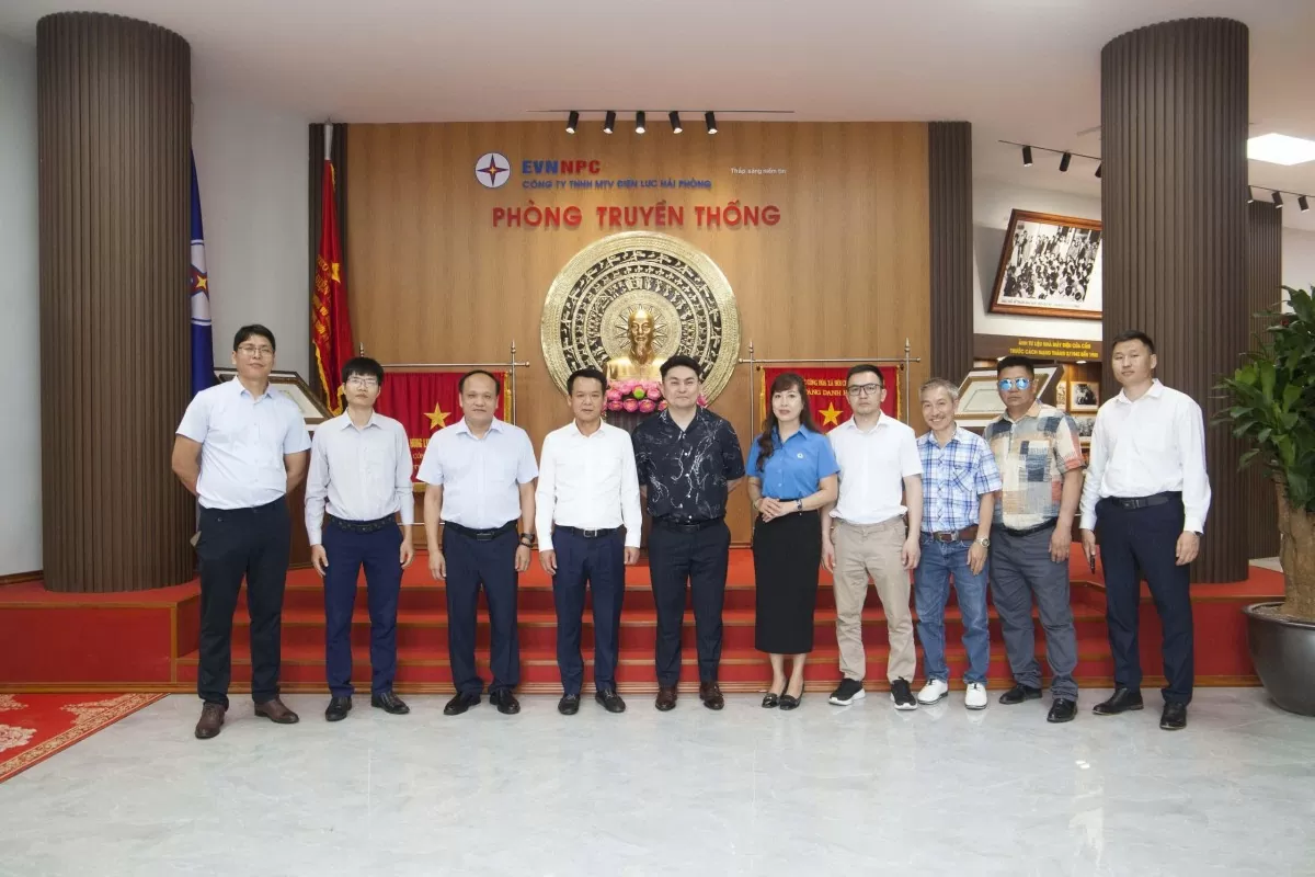 Công đoàn Năng lượng, Địa chất và khai thác Mỏ Mông Cổ thăm và làm việc tại Điện lực Hải Phòng Công đoàn Năng lượng, Địa chất và khai thác Mỏ Mông Cổ thăm và làm việc tại Điện lực Hải Phòng