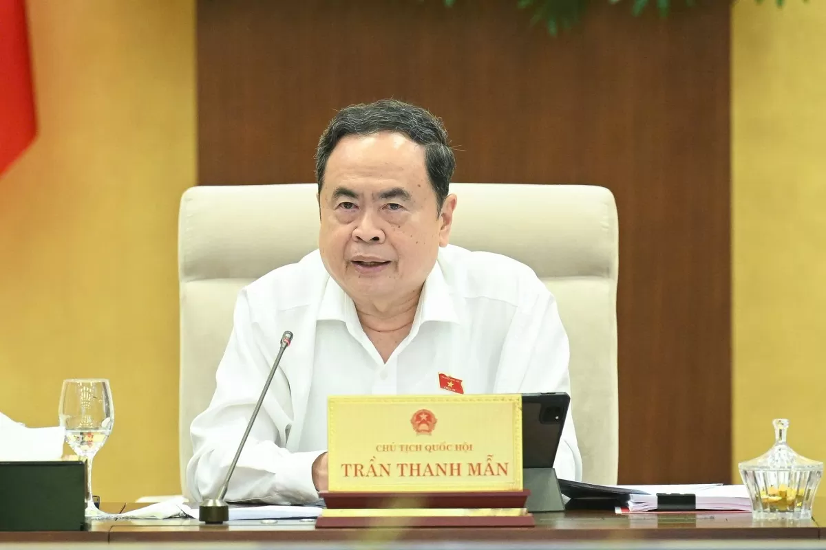 Chủ tịch Quốc hội Trần Thanh Mẫn. Ảnh: VPQH Chủ tịch Quốc hội Trần Thanh Mẫn. Ảnh: VPQH