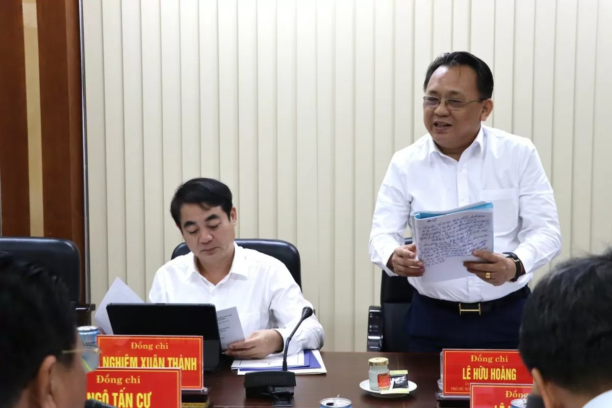 Ông Lê Hữu Hoàng - Ủy viên Ban Thường vụ Tỉnh ủy, Phó Chủ tịch Thường trực UBND tỉnh Khánh Hòa phát biểu Ông Lê Hữu Hoàng - Ủy viên Ban Thường vụ Tỉnh ủy, Phó Chủ tịch Thường trực UBND tỉnh Khánh Hòa phát biểu