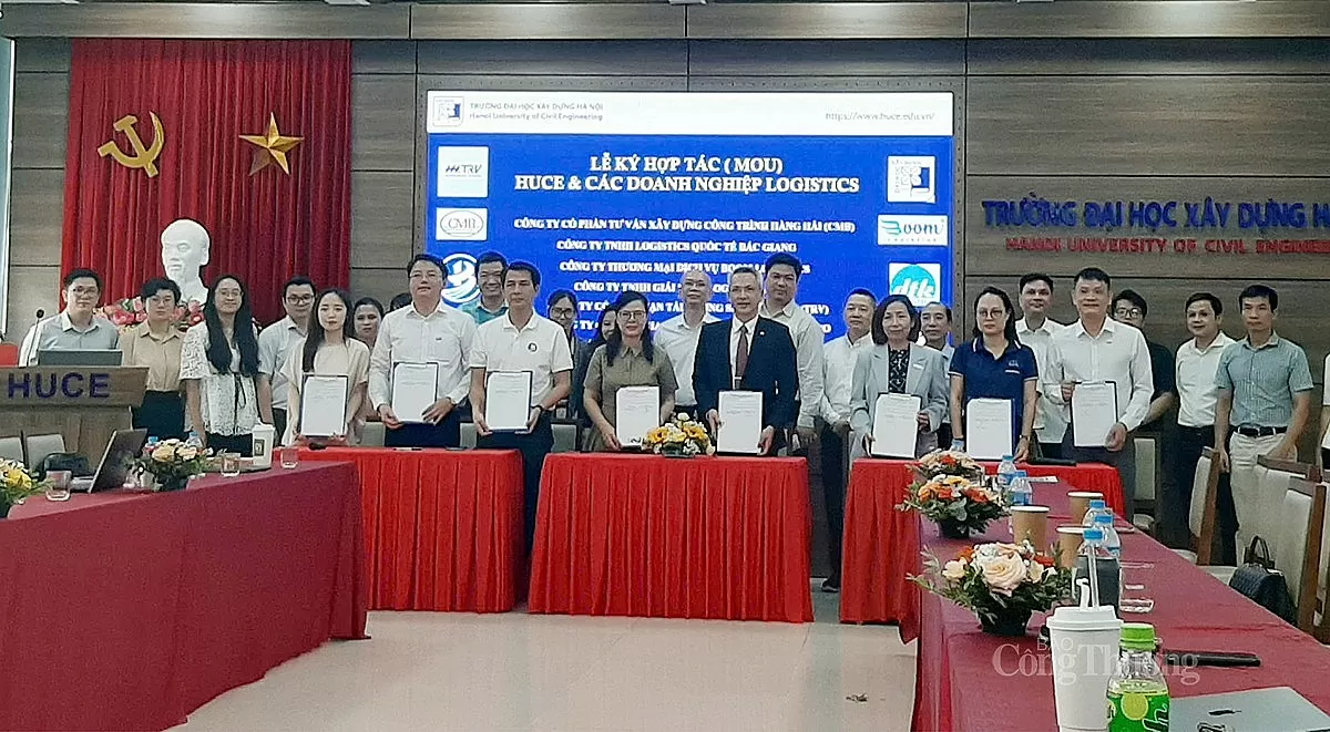 Lễ ký Biên bản ghi nhớ hợp tác (MOU) giữa Trường Đại học Xây dựng Hà Nội và các doanh nghiệp logistics Lễ ký Biên bản ghi nhớ hợp tác (MOU) giữa Trường Đại học Xây dựng Hà Nội và các doanh nghiệp logistics