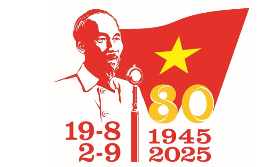 Logo sử dụng trong các hoạt động tuyên truyền Kỷ niệm 80 năm Cách mạng tháng Tám thành công (19/8/1945-19/8/2025) và Quốc khánh nước Cộng hòa xã hội chủ nghĩa Việt Nam (2/9/1945-2/9/2025). Ảnh: Bộ Văn hoá, Thể thao và Du lịch