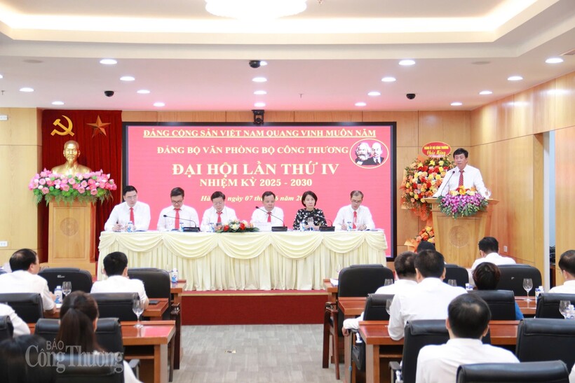 Đảng bộ Văn phòng Bộ Công Thương tổ chức Đại hội Đảng bộ lần thứ IV, nhiệm kỳ 2025-2030.