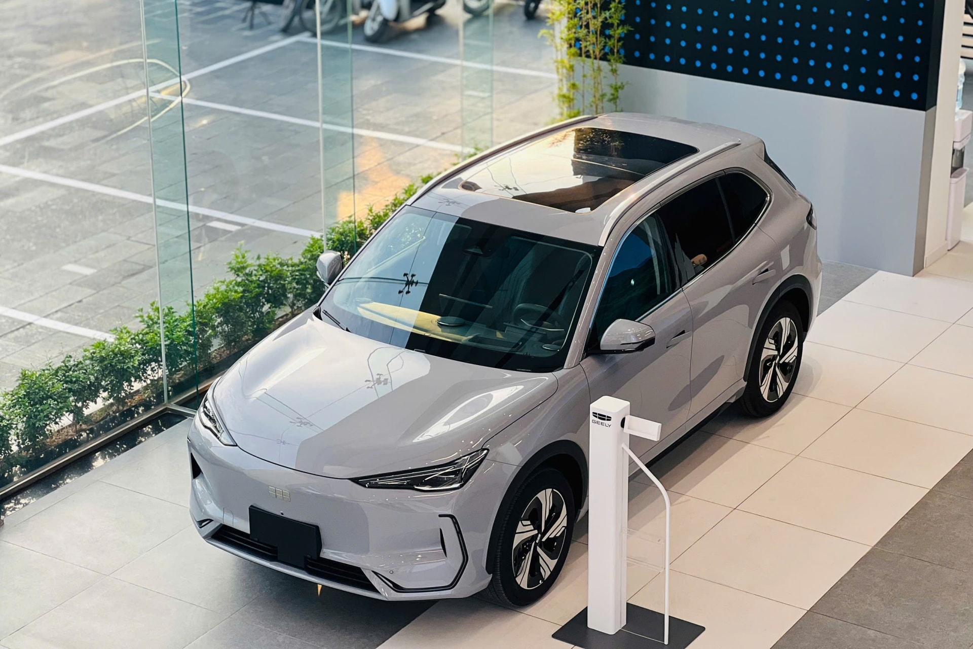Mẫu xe điện Geely EX5 giảm giá 61-68 triệu đồng cho 50 khách hàng đầu tiên - Ảnh: Tasco Auto