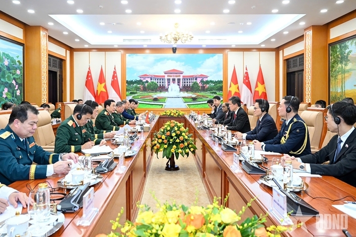 Toàn cảnh Hội đàm. Ảnh: QĐND