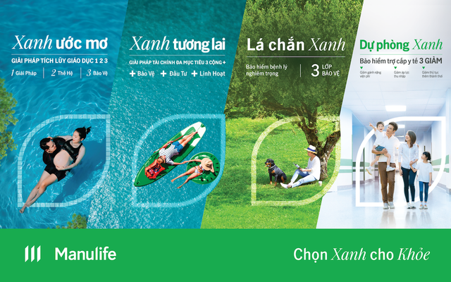“Chọn Xanh cho Khỏe” với loạt sản phẩm bảo hiểm mới từ Manulife
