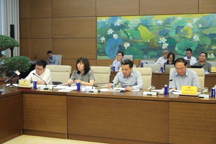 Đại diện các bộ, ngành tham dự cuộc họp. Ảnh: Hồ Long