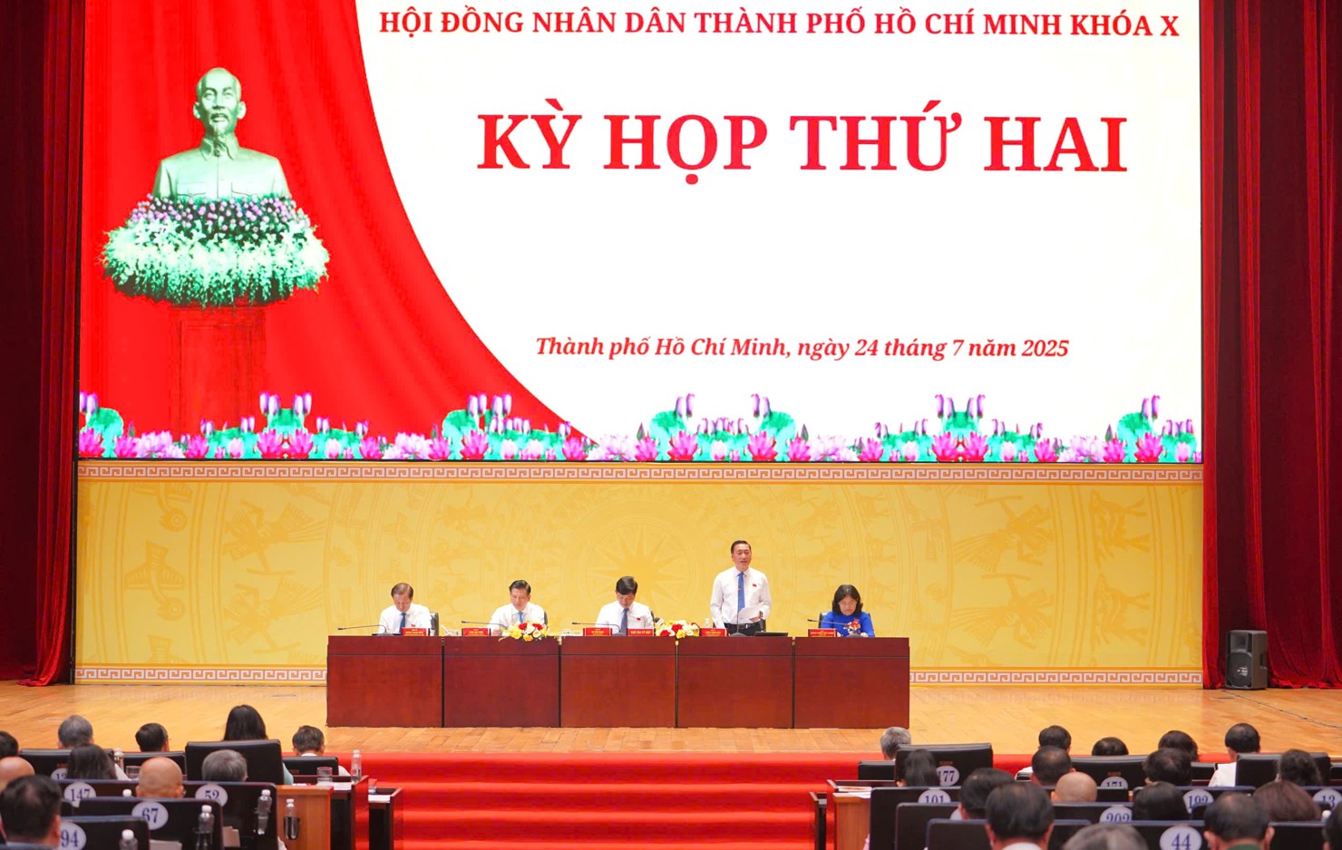 Kỳ họp HĐND TP. Hồ Chí Minh khóa X đặt mục tiêu thu ngân sách năm 2025 đạt gần 700.000 tỷ đồng. Ảnh: Phạm Thọ