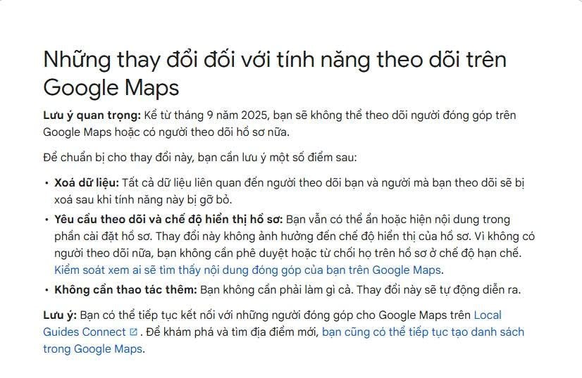 Google Maps sắp có xóa bỏ tính năng hữu ích mà người dùng cần biết- Ảnh 2. Google Maps sắp có xóa bỏ tính năng hữu ích mà người dùng cần biết- Ảnh 2.