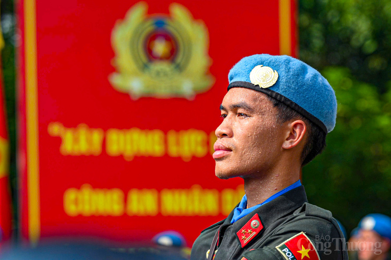 Tiếp lửa tinh thần cho chiến sĩ Công an nhân dân tham gia diễu binh A80 - 19