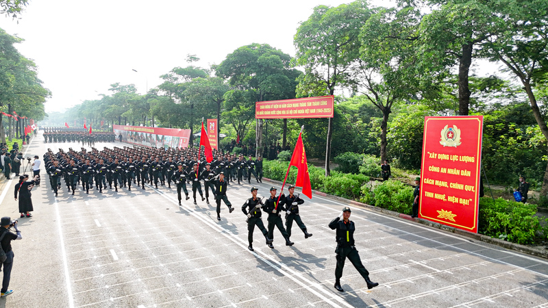Hơn 3.000 học viên tiêu biểu, vinh dự được lựa chọn tham gia các khối diễu binh, diễu hành