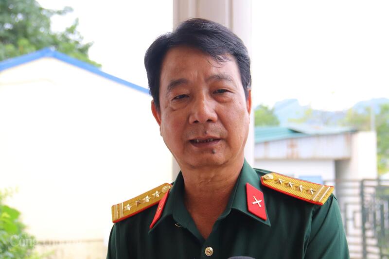 Đại tá Trần Ngọc Tuấn, Giám đốc Ban điều hành Liên danh gói thầu xây lắp 01-XL, Tổng công ty Xây dựng Trường Sơn. Ảnh: Thanh Tuấn