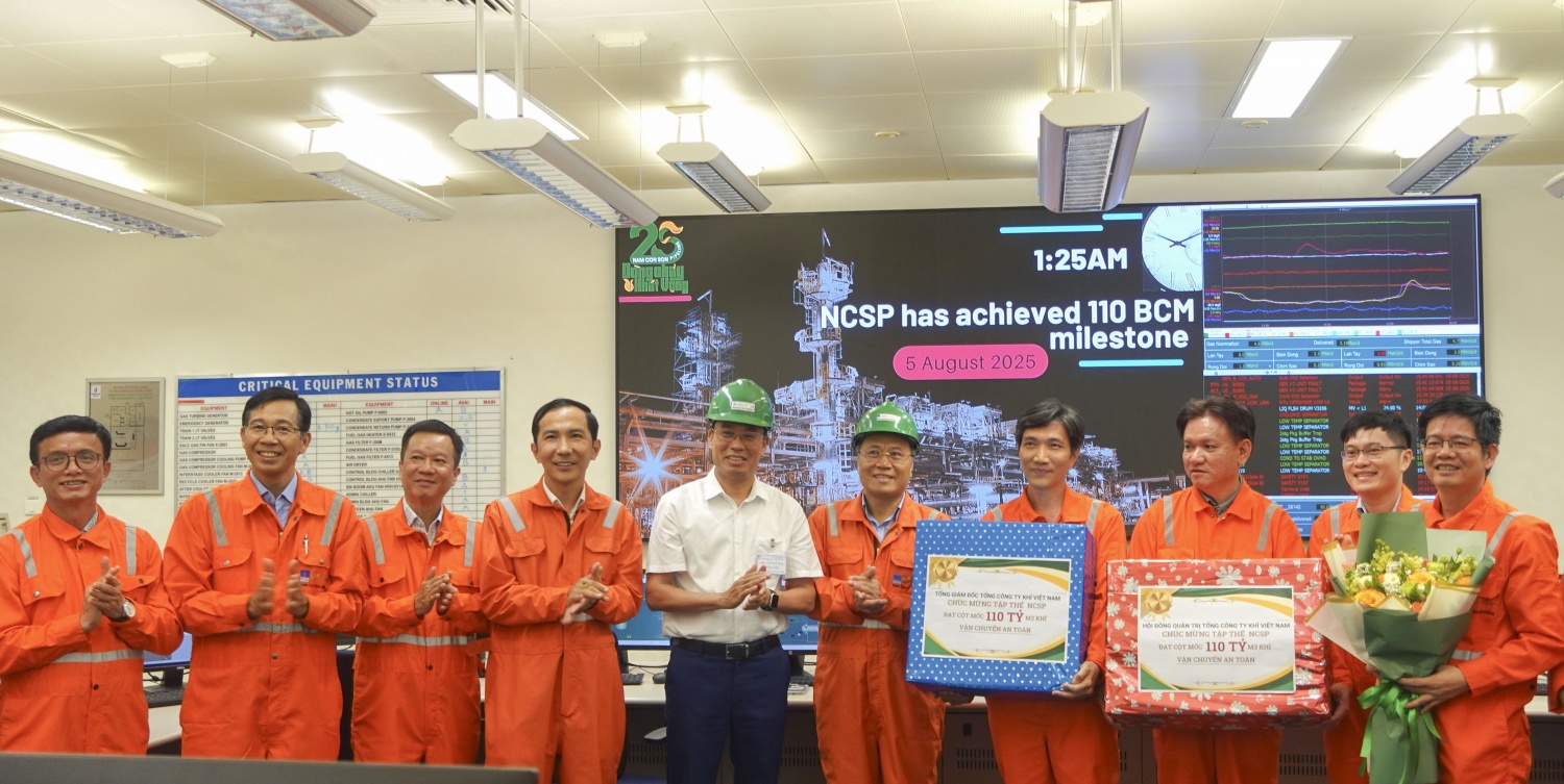 PV GAS NCSP đạt mốc vận chuyển an toàn 110 tỷ m3 khí PV GAS NCSP đạt mốc vận chuyển an toàn 110 tỷ m3 khí