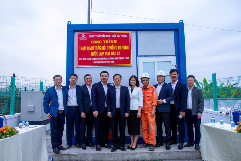 Công trình Trạm quan trắc môi trường tự động nước làm mát đầu ra của công ty đã hoàn thành và đưa vào vận hành ngay đầu năm 2025