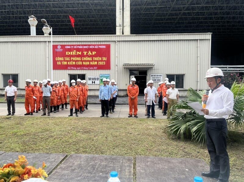 Công tác diễn tập phòng chống thiên tai, tìm kiếm cứu nạn. Ảnh: NĐHP