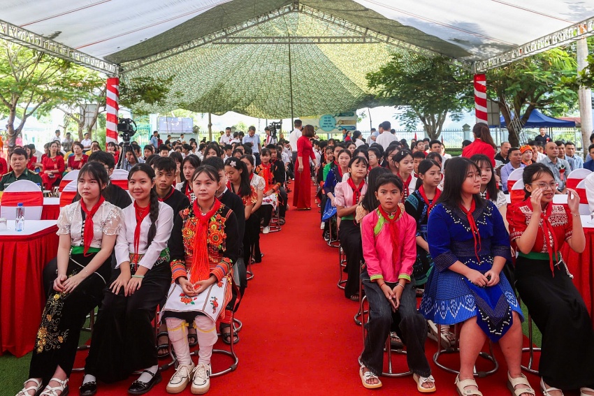 [Chùm ảnh] Petrovietnam đồng hành xây dựng Trường phổ thông Dân tộc nội trú TH & THCS Phong Thổ, tỉnh Lai Châu