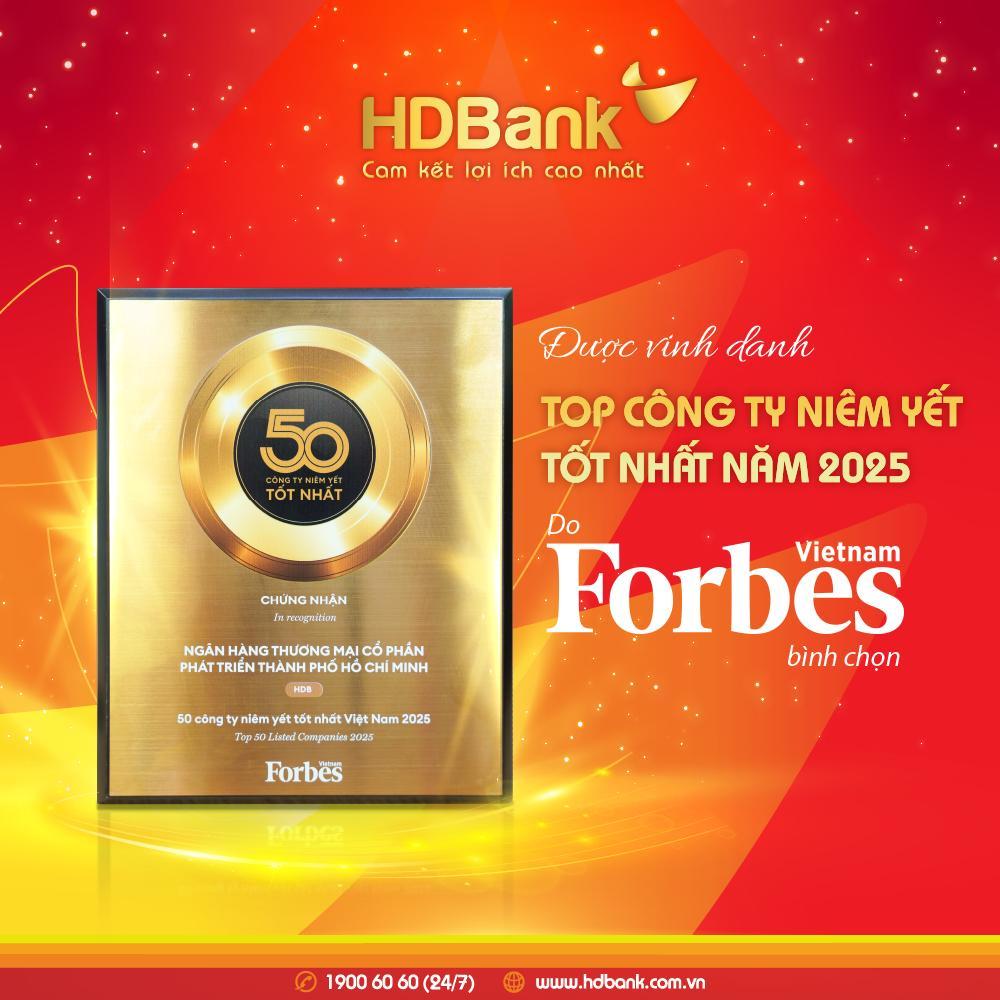 HDBank vào Top 50 doanh nghiệp niêm yết tiêu biểu nhất 2025- Ảnh 2. HDBank vào Top 50 doanh nghiệp niêm yết tiêu biểu nhất 2025- Ảnh 2.