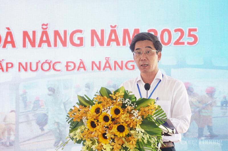 Phó Chủ tịch UBND thành phố Đà Nẵng Trần Chí Cường phát biểu tại diễn tập