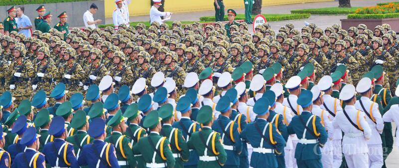 Sẵn sàng cho tổng hợp luyện diễu binh, diễu hành kỷ niệm Quốc khánh 2/9 - 11