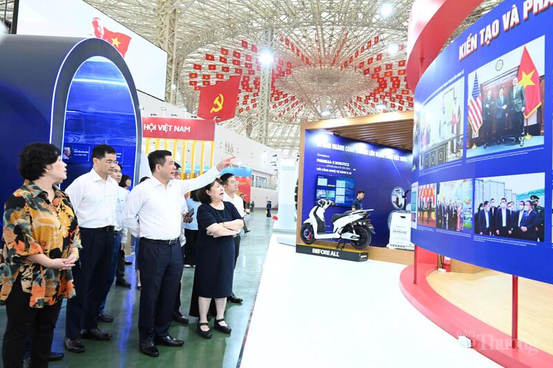 Tính đến chiều 26/8, công tác chuẩn bị cho việc khai trương Không gian trưng bày Triển lãm thành tựu ngành Công Thương đã hoàn tất, sẵn sàng cho lễ khai mạc diễn ra vào sáng 28/8.