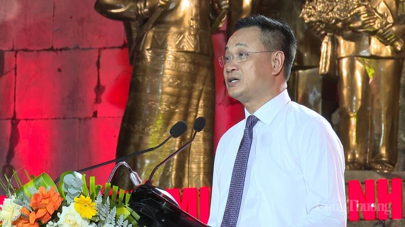 Bí thư Tỉnh uỷ Quảng Trị Lê Ngọc Quang phát biểu tại chương trình