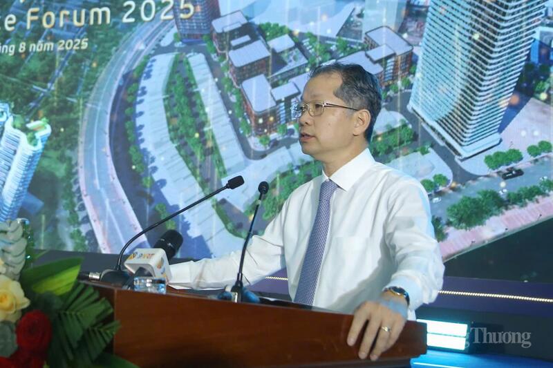 Bí thư Thành ủy Đà Nẵng Nguyễn Văn Quảng phát biểu tại Diễn đàn tài chính thường niên năm 2025