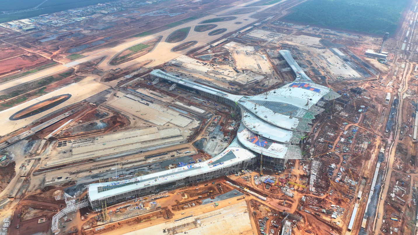 Dự án cảng hàng không quốc tế Long Thành đang được gấp rút hoàn thiện. Ảnh: TL.