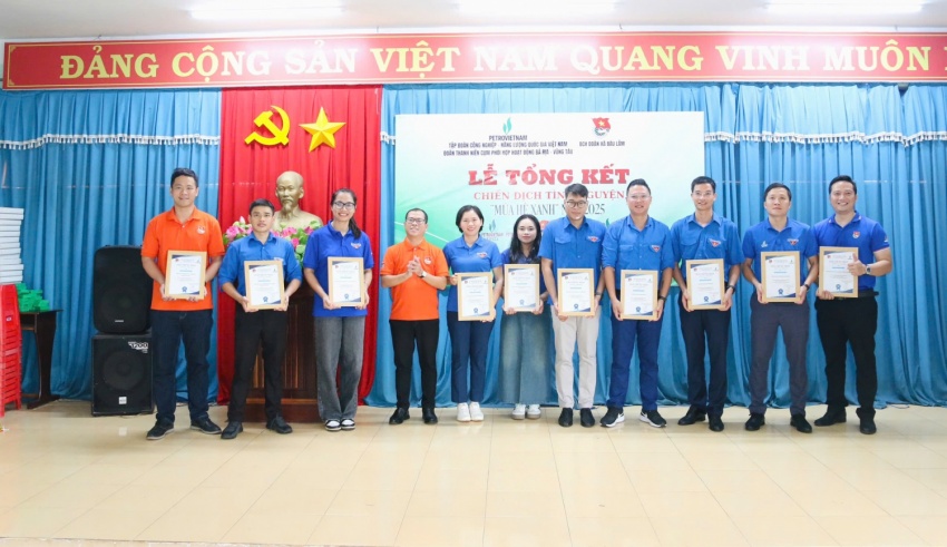 Cụm phối hợp hoạt động Bà Rịa - Vũng Tàu tổng kết Chiến dịch Mùa hè xanh 2025: Những dấu ấn từ trái tim nhiệt huyết