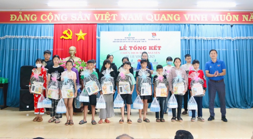 Cụm phối hợp hoạt động Bà Rịa - Vũng Tàu tổng kết Chiến dịch Mùa hè xanh 2025: Những dấu ấn từ trái tim nhiệt huyết