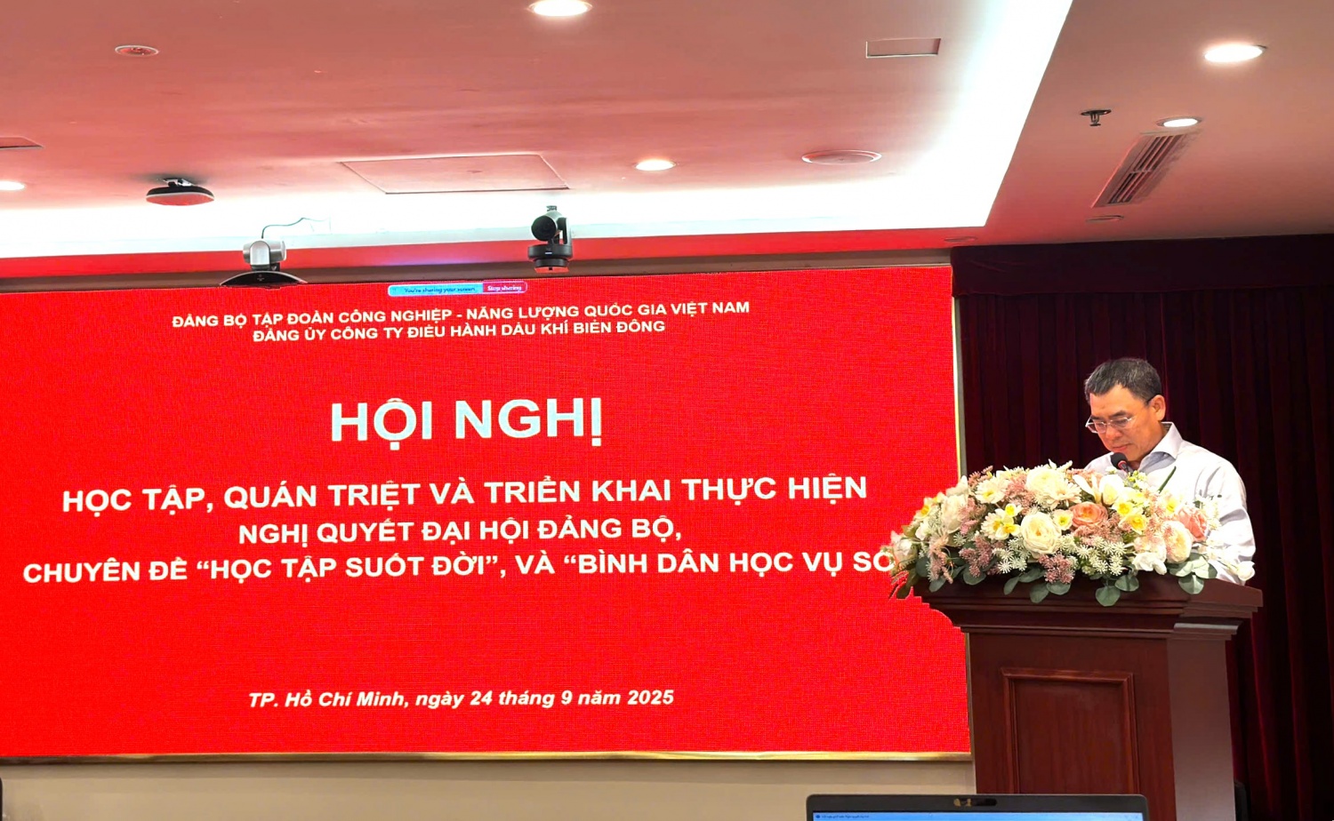 BIENDONG POC tổ chức Hội nghị quán triệt các văn bản chỉ đạo của Đảng ủy Tập đoàn