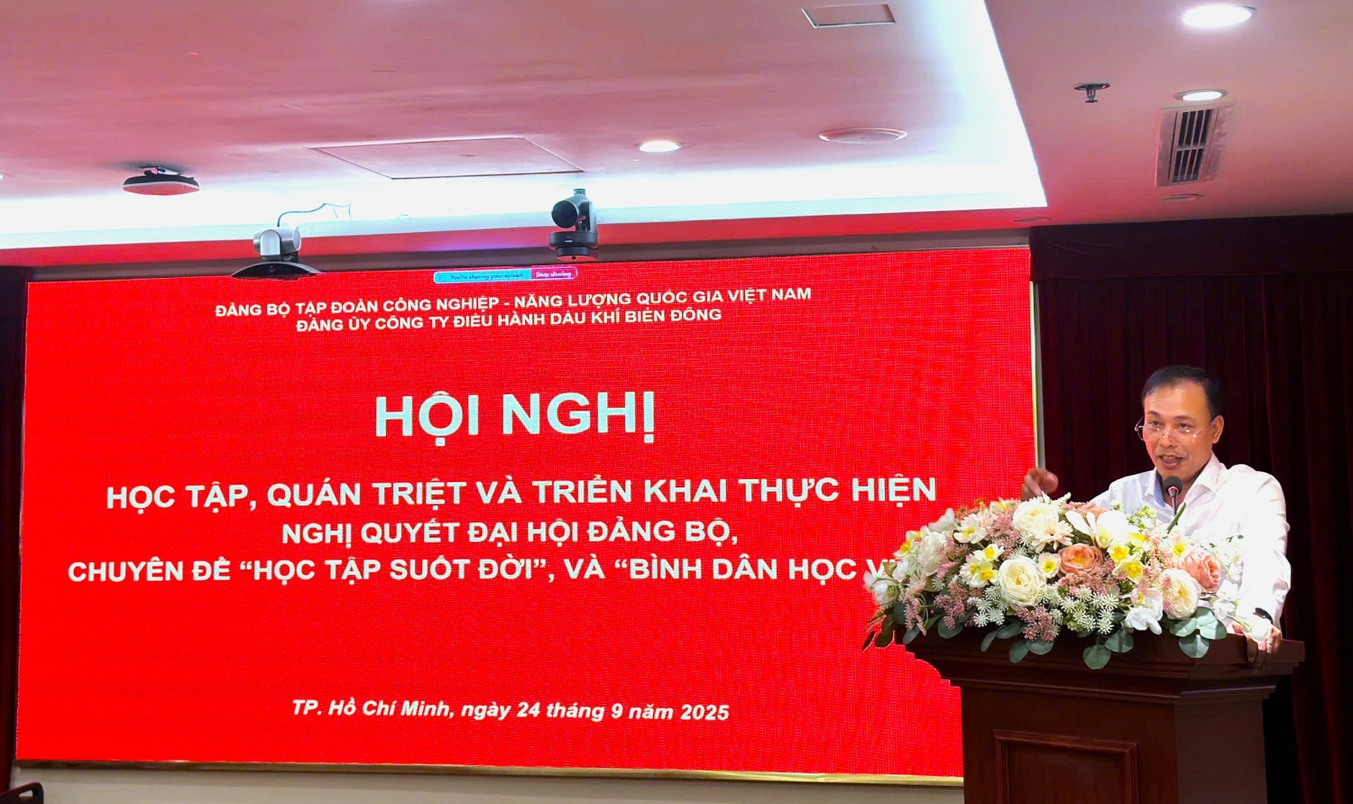 BIENDONG POC tổ chức Hội nghị quán triệt các văn bản chỉ đạo của Đảng ủy Tập đoàn