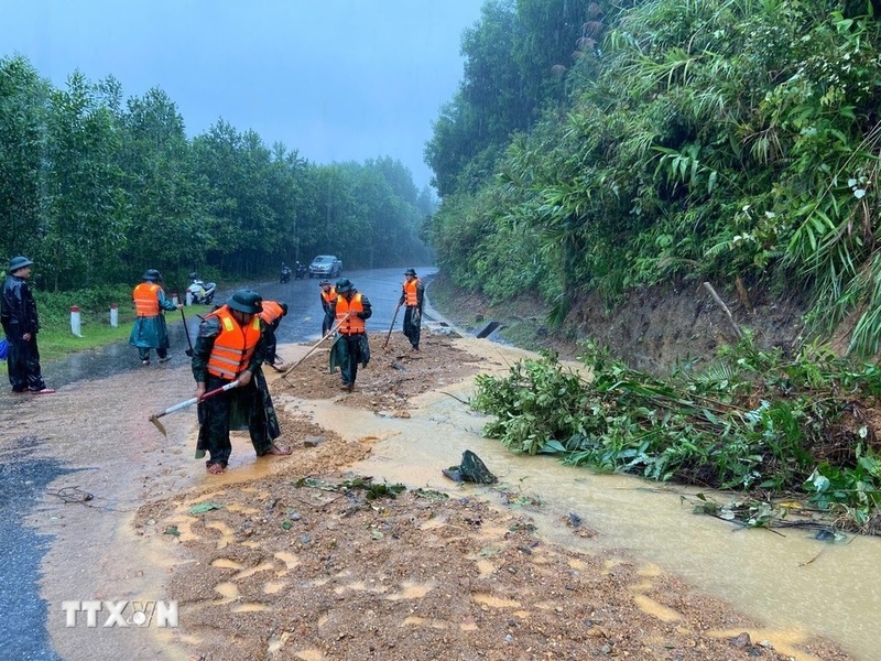 Nguy cơ mưa lớn, lũ, lũ quét do bão số 10. Ảnh: TTXVN