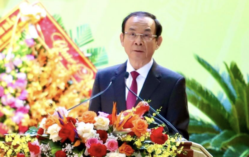 Ông Nguyễn Văn Nên phát biểu chỉ đạo tại Đại hội Đảng bộ tỉnh Đắk Lắk nhiệm kỳ 2025 - 2030. Ảnh: NG