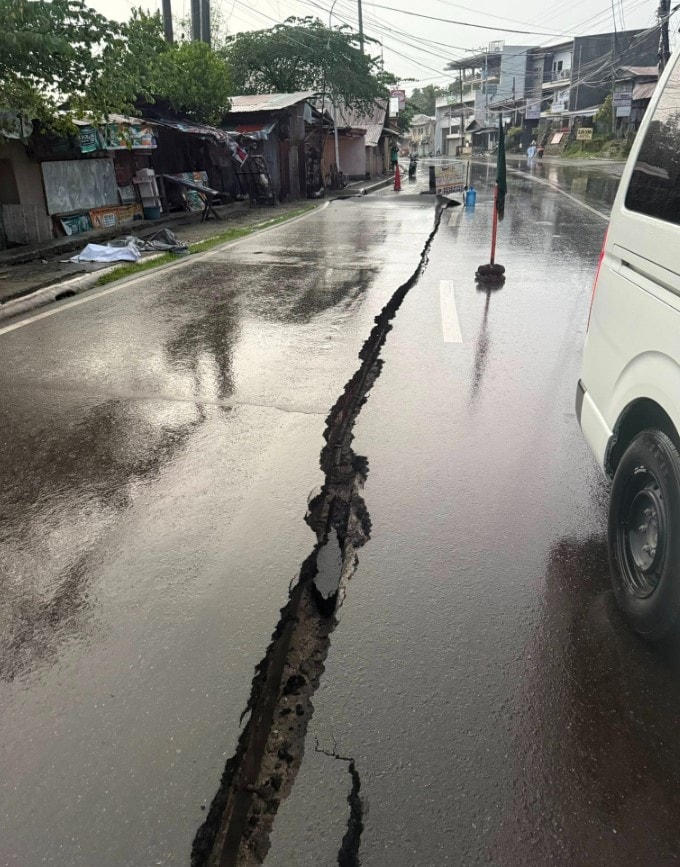 Thiệt hại được ghi nhận tại Cebu, Philippines sau trận động đất. Ảnh: Cebu People’s Action Center